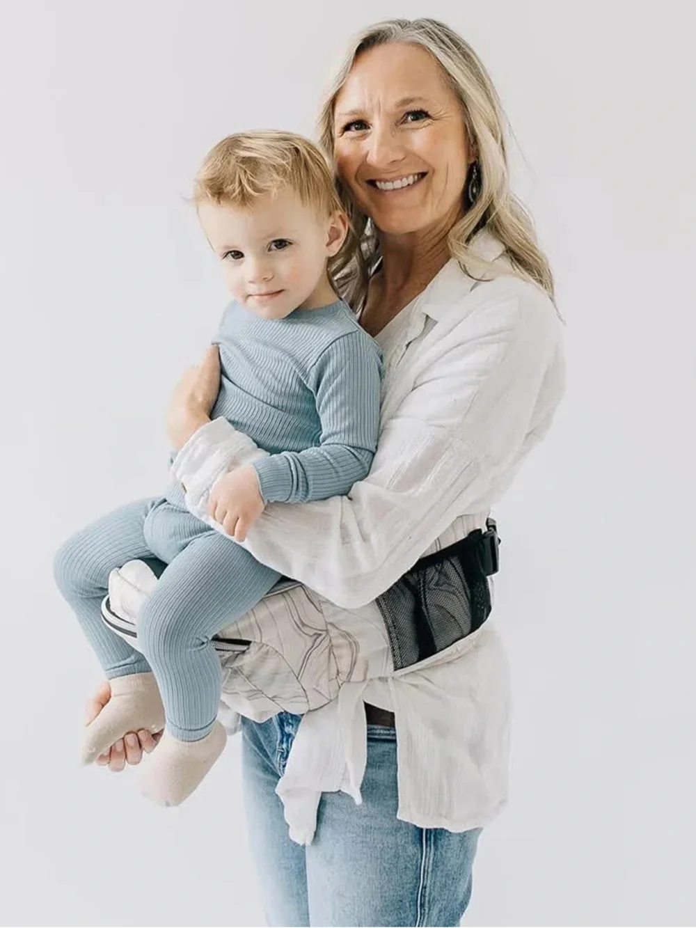 The Tushbaby™ Hip Carrier in Marble
